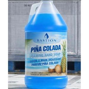 image:imageBastion Foaming Antibacterial Hand Soap Refill  Pina Colada Scent 1 Gallon 128 oz  Bulk Moisturizing Hand Wash for Home Office Kitchen Bathroom  Kills Germs Softens Hands