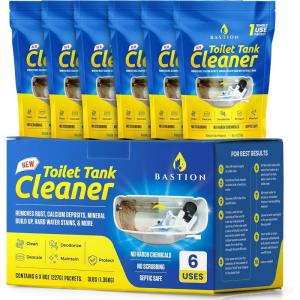 image:imageBastion Toilet Tank Cleaner  6Uses Not For Toilet Bowl Removes Rust Mineral Deposits Hard Water Stains amp Calcium Build Up Contains 6 X 8oz Single Use Packets