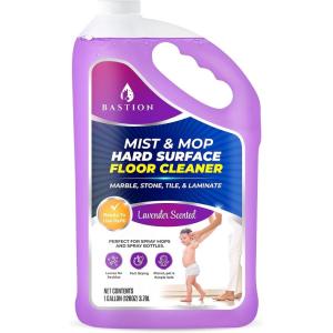 image:imageHard Surface Liquid Floor Cleaner Solution  Mist amp Mop ReadyToUse for Marble Stone Granite Tile Vinyl Laminate Linoleum  Multiuse  Safe Gentle amp Natural  Removes Dirt Stains amp Odors  Lavender Scent 1 Gallon 128 oz
