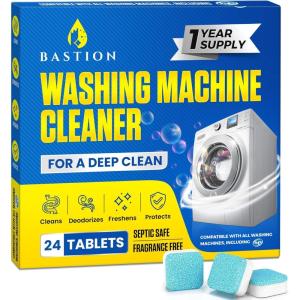 image:imageWashing Machine Cleaner Tablets 24 pack Powerful Descaler Deep Cleaning for HE Front Loader amp Top Load Washer Septic Safe EcoFriendly Deodorizer Clean Drum amp Laundry Tub Seal Years Supply