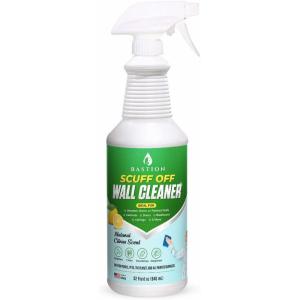 image:imageBastion Wall Cleaner Spray Multipurpose Solution  For Wood Stone amp Painted Matte Gloss Walls  Lemon Scent  Use with Mop Brush Sponge Rag to Clean Dirty or Smoke Stained Areas