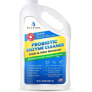 image:imageBastion Probiotic Enzyme Cleaner  Professional Strength Solution One Gallon Natural BioEnzymatic Stain amp Odor Remover  No Rinse Formula  Dye Free Packaging May Vary128 Fl Oz Pack of 1