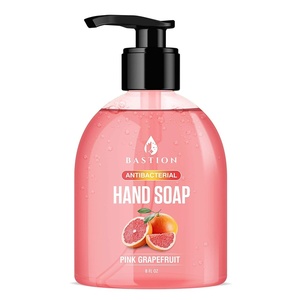 image:imageAntibacterial Hand Soap  Pink Grapefruit Gel Liquid Hand Wash  8 oz  Pink Grapefruit Scented Nontoxic Made in the USA